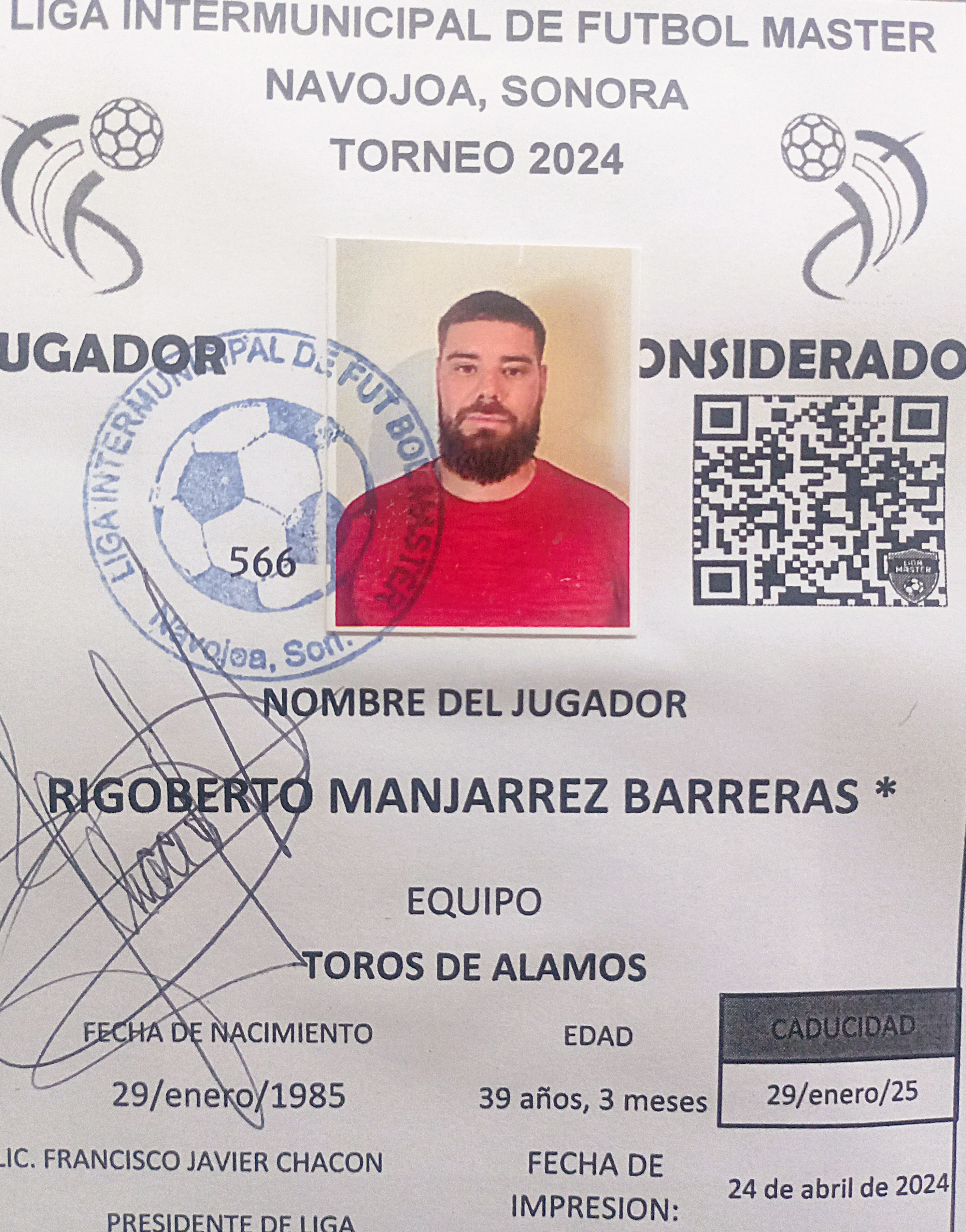 Foto de RIGOBERTO MANJARREZ BARRERAS